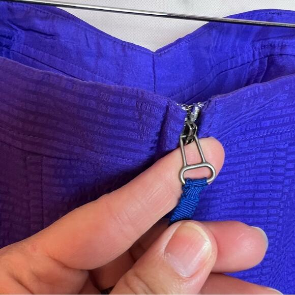 Rebecca Taylor 100% Silk Perfect Party Dress Strapless Violet Purple 2 - Picture 8 of 12